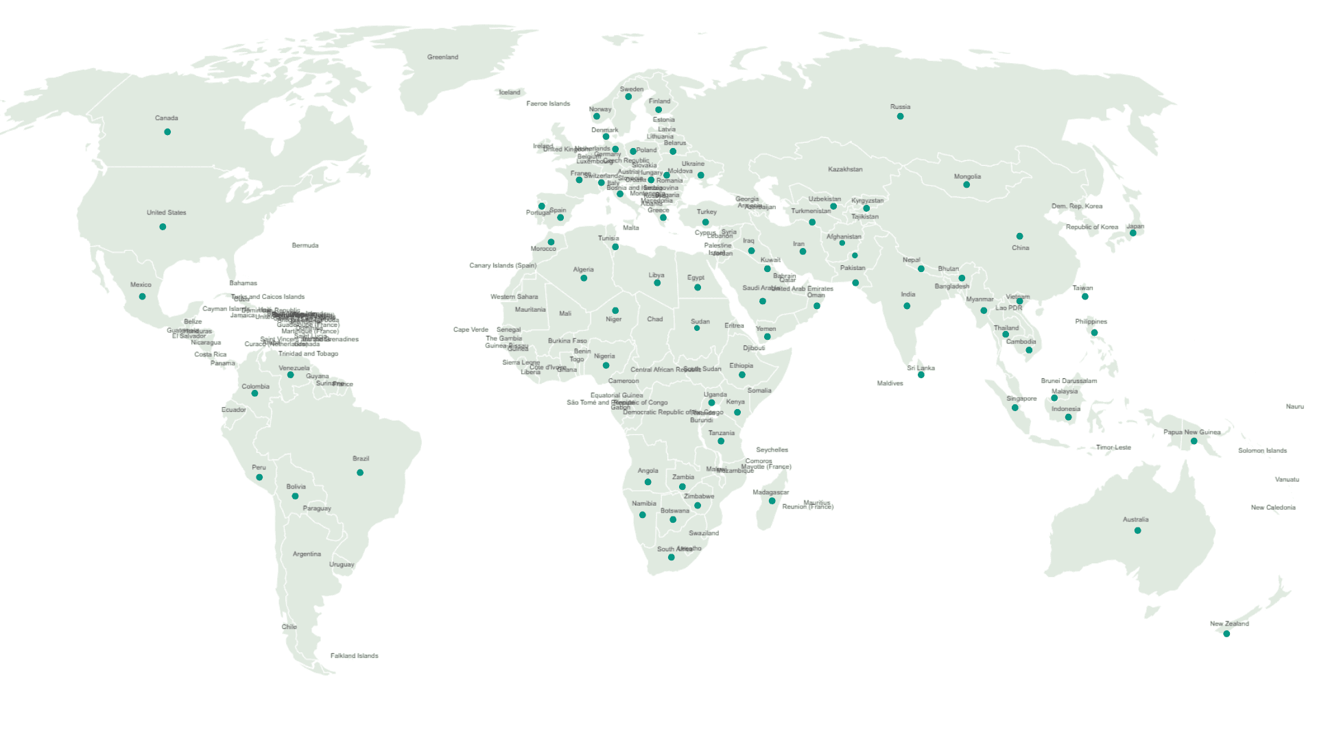 World Reach Map